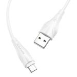 Кабель USB MicroUSB Borofone BX18 (1 метр) <белый>