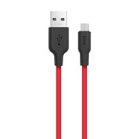 Кабель USB MicroUSB Hoco X21 <красный> ― Оптовый PromiseMobile
