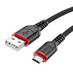 Кабель USB MicroUSB Hoco X59 (2.4A/1 метр) <черный>