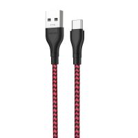Кабель USB Type-C Borofone BX39 <черно-красный> ― Оптовый PromiseMobile