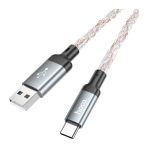 Кабель USB Type-C Hoco U112 (3A/60W/PD) <серый>