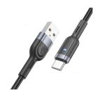 Кабель USB Type-C Hoco U117 (3A/интеллектуальное отключение) <черный>