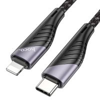 Кабель USB-C Apple iPhone Lightning Hoco U95 <черный> ― Оптовый PromiseMobile
