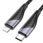 Кабель USB-C Apple iPhone Lightning Hoco U95 <черный>