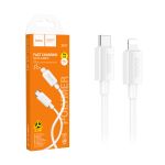 Кабель USB-C Apple Lightning Hoco X107 (1 метр) <белый>