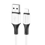 Кабель USB-C Apple iPhone Lightning Borofone BX79 (3A/20W/PD) <белый>