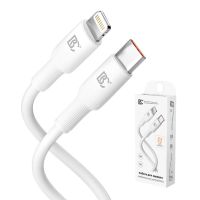 Кабель USB-C Lightning BC X81 Soft (PD) <белый> ― Оптовый PromiseMobile