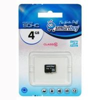 Карта памяти MicroSD 4 Gb CL10 Smart Buy в блистере без адаптером ― Оптовый PromiseMobile