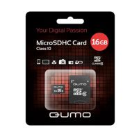 Карта памяти MicroSDHC 16 Gb CL10 Qumo в блистере с адаптером ― Оптовый PromiseMobile