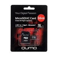 Карта памяти MicroSDHC 16 Gb UHS-l Qumo в блистере с адаптером ― Оптовый PromiseMobile