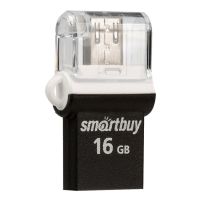 Карта памяти USB 16 Gb Smart Buy OTG Poko <черный> ― Оптовый PromiseMobile