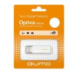 Карта памяти USB 16 Gb Qumo Optiva OFD-01 в блистере <белый>