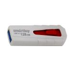 Карта памяти USB 3.0 128 Gb Smart Buy IRON <бело-красный>