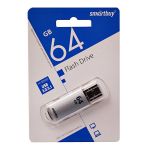 Карта памяти USB 3.0 64 Gb Smart Buy V-Cut <серебристый>