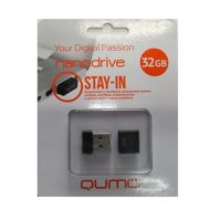 Карта памяти USB 32 Gb Qumo Nano в блистере <черный> ― Оптовый PromiseMobile