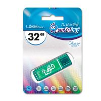 Карта памяти USB 32 Gb Smart Buy Glossy <зеленый> ― Оптовый PromiseMobile