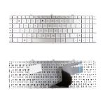 Клавиатура для ноутбука Asus N55 <серебристый>