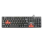Клавиатура проводная Dialog Standart KS-030U (USB) <черно-красный>