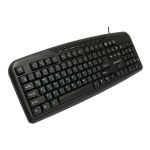 Клавиатура проводная Nakatomi Navigator-Multimedia KN-11U (USB) <черный>
