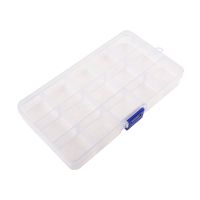 Органайзер для хранения мелочей с ячейками (прозрачный, 15 ячеек) ― Оптовый PromiseMobile