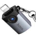 Переходник (адаптер) OTG (USB Host - iPhone lightning) Hoco UA46 <черный>
