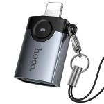 Переходник (адаптер) OTG (USB Host - iPhone lightning) Hoco UA46 <черный>