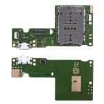 Плата нижняя для Lenovo Tab M10 (TB-X505X) на системный разъем, разъем Sim-карты и микрофон