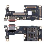 Плата нижняя для Realme GT 7T (MX5085) на системный разъем, разъем Sim-карты и микрофон (оригинал)