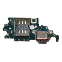 Плата нижняя для Samsung SM-G991B (Galaxy S21) системный разъем, разъем Sim-карты и микрофон (оригинал) ― Оптовый PromiseMobile
