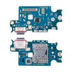 Плата нижняя для Samsung SM-S906U (Galaxy S22 Plus) (Американский рынок!!!) на системный разъем, разъем Sim-карты и микрофон (оригинал)
