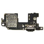 Плата нижняя для Xiaomi Mi 11 (M2011K2G) на системный разъем и разъем Sim и микрофон