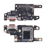 Плата нижняя для Xiaomi Redmi Note 13 Pro 5G (2312DRA50C) на системный разъем, разъем Sim-карты и микрофон (оригинал)