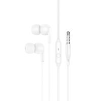 Гарнитура 3.5 Hoco M124 <белый> ― Оптовый PromiseMobile