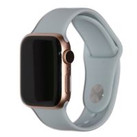Ремешки для Apple Watch 38/40/41 mm Sport Band силиконовый (размер S) <серебристый> ― Оптовый PromiseMobile