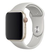Ремешки для Apple Watch 42/44/45/49 mm Sport Band силиконовый (размер S) <слоновая кость> ― Оптовый PromiseMobile