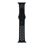 Ремешки для Apple Watch 42/44/45/49 mm Sport Band силиконовый перфорированный (размер L) <черный>