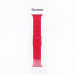 Ремешки для Apple Watch 42/44/45/49 mm силиконовый плетеный <красный>
