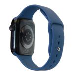 Ремешки для Apple Watch 42/44/45/49 mm Sport Band силиконовый (размер L) <синий океан>