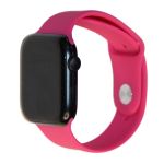 Ремешки для Apple Watch 42/44/45/49 mm Sport Band силиконовый (размер L) <темная фуксия>