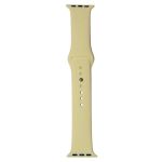 Ремешки для Apple Watch 42/44/45/49 mm Sport Band силиконовый (размер S) <лимонный крем>