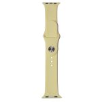 Ремешки для Apple Watch 42/44/45/49 mm Sport Band силиконовый (размер S) <лимонный крем>