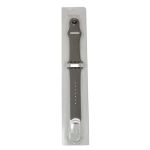 Ремешки для Apple Watch 42/44/45/49 mm Sport Band силиконовый (размер S) <серый>
