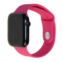 Ремешки для Apple Watch 42/44/45/49 mm Sport Band силиконовый (размер S) <темная фуксия> ― Оптовый PromiseMobile