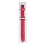 Ремешки для Apple Watch 42/44/45/49 mm Sport Band силиконовый (размер S) <темная фуксия>