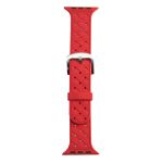 Ремешки для Apple Watch 42/44/45/49 mm силиконовый плетеный <красный>