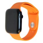 Ремешки для Apple Watch 38/40/41 mm Sport Band силиконовый (размер S) <оранжевый>