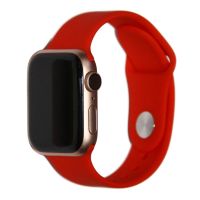 Ремешки для Apple Watch 38/40/41 mm Sport Band силиконовый (размер S) <светло-красный> ― Оптовый PromiseMobile