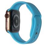 Ремешки для Apple Watch 38/40/41 mm Sport Band силиконовый (размер S) <голубой>
