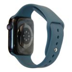 Ремешки для Apple Watch 38/40/41 mm Sport Band силиконовый (размер S) <темно-синий>