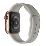Ремешки для Apple Watch 38/40/41 mm Sport Band силиконовый (размер S) <светло-серый>